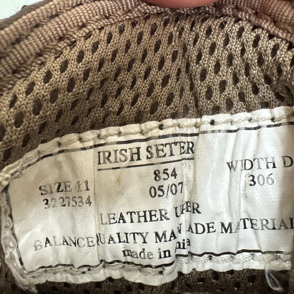 Vtg Irish Setter Ultraflex 854 Red Wing Wingshooter 11D‎ Gore-Tex Leather Boots